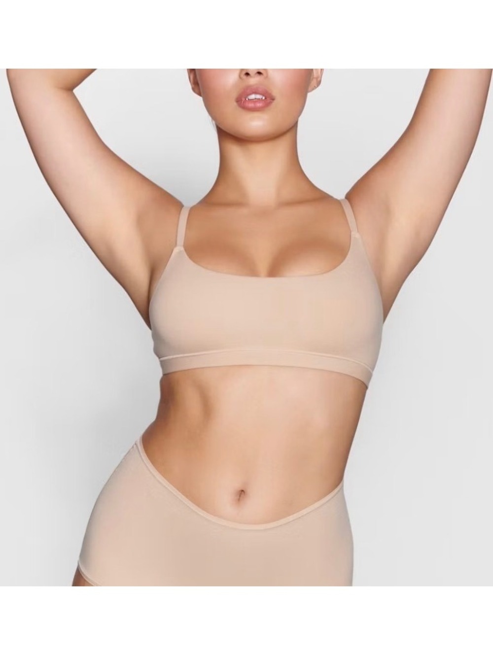 Skims Fits Everybody Scoop Bralette Color Clay Size Medium